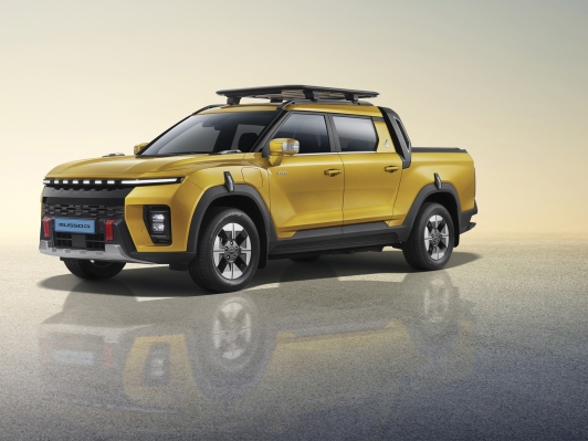 KGM, 전기 픽업 ‘무쏘 EV’ 외관 이미지 공개